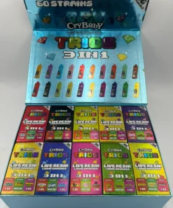 Crybaby Trios 3G Disposable 3 in 1 Liquid Diamonds + Live Resin
